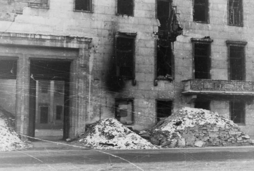 The ruins of Hitler's chancellery