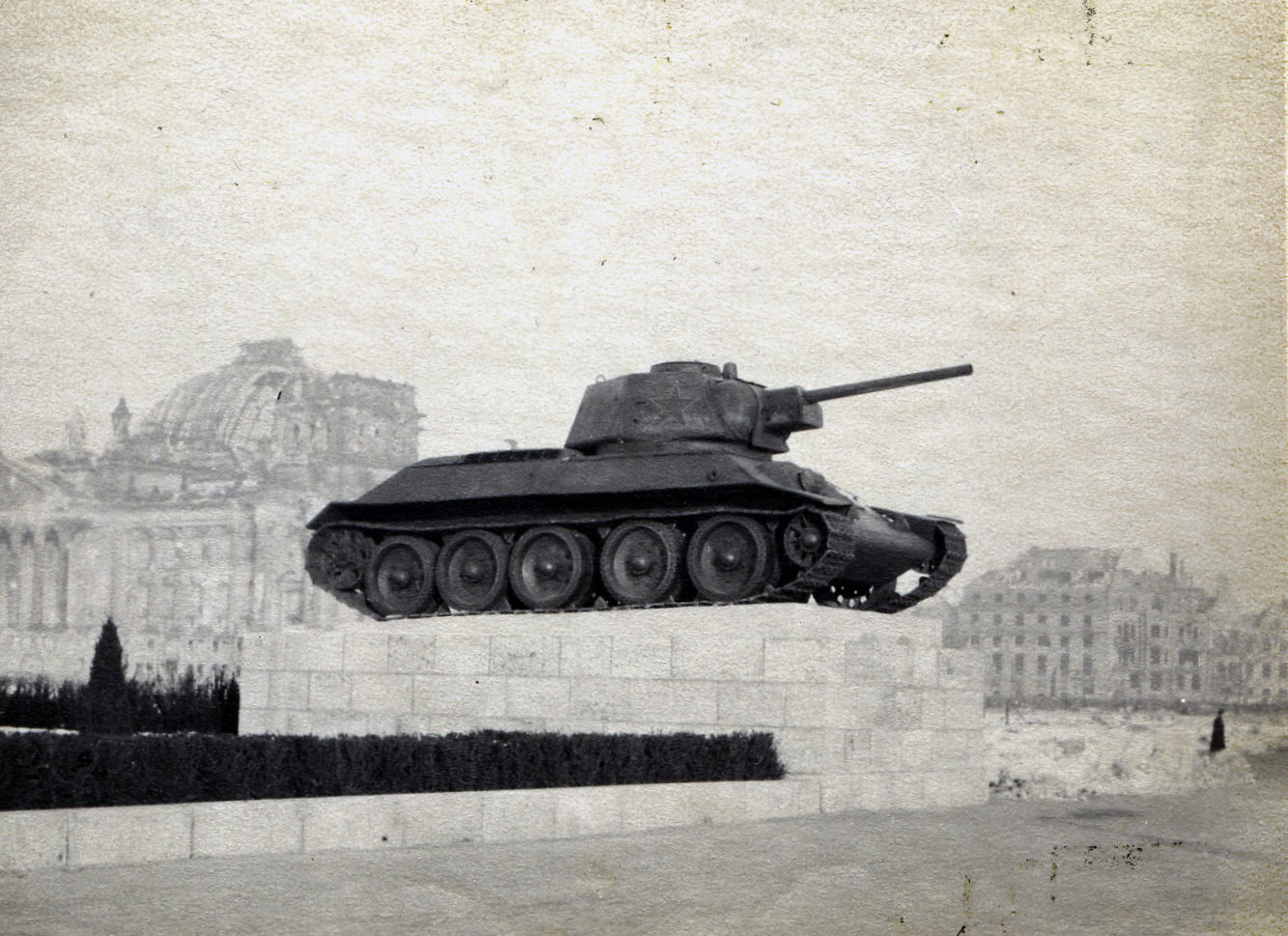 Russian tank on display in Berlin